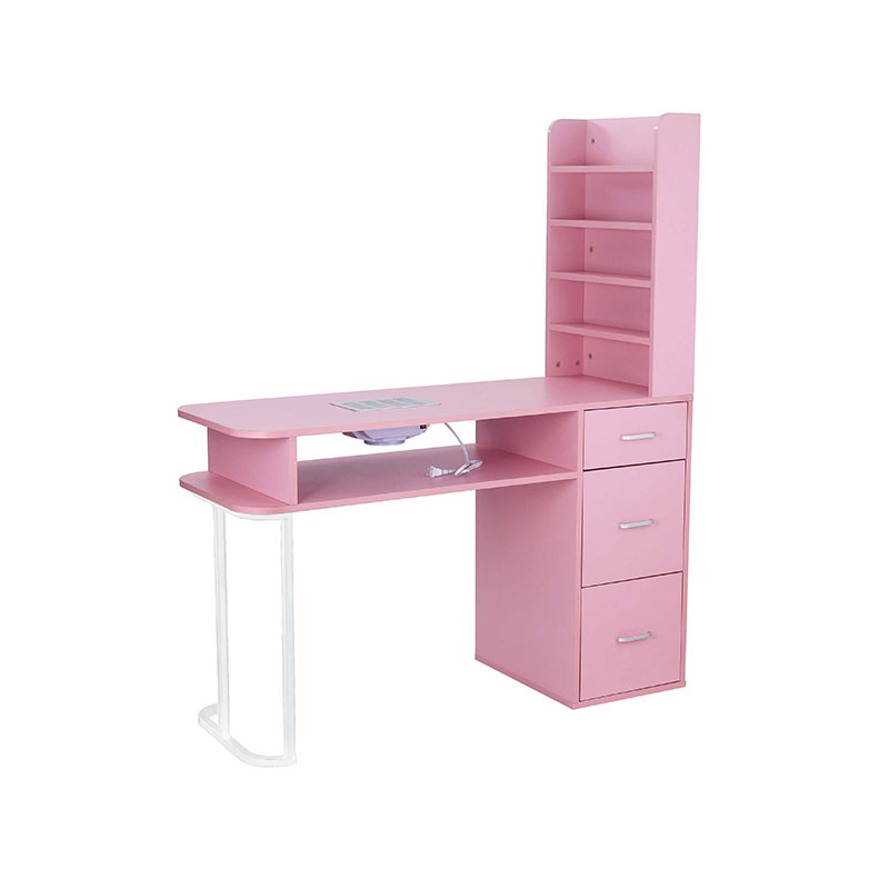 HZ2040PK Masă de unghii pentru salon de înfrumusețare cu colector de praf și pernă pentru încheietura mâinii