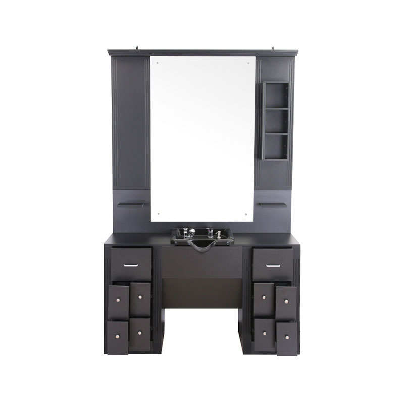 HZ2039 Machiaj mare negru cu dulapuri luminoase