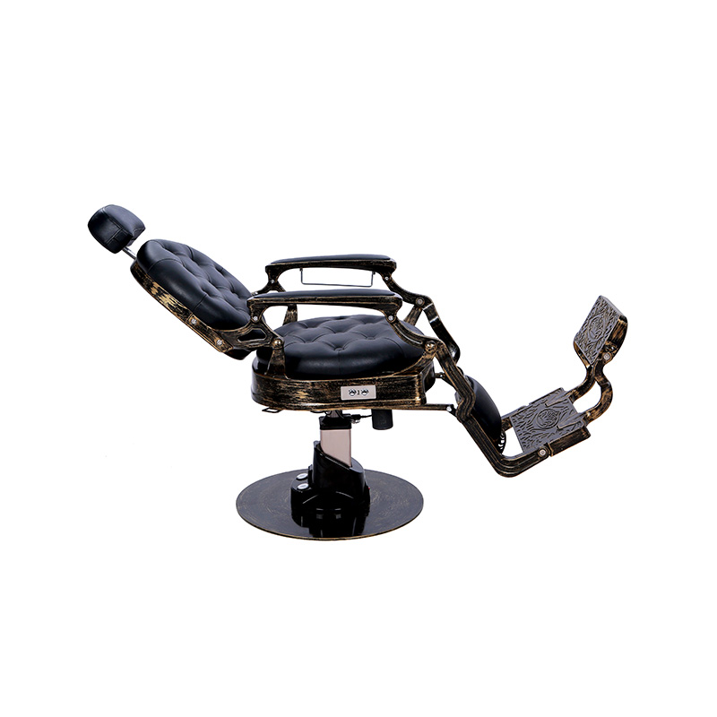 HZ8799DD Scaun de frizerie aurit în stil antic
