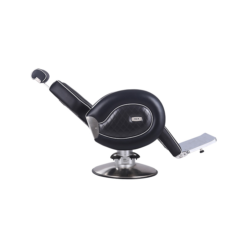 HZ8762 Marginea neagră cu bandă de margine rulată albă Scaun de frizer de salon rezistent