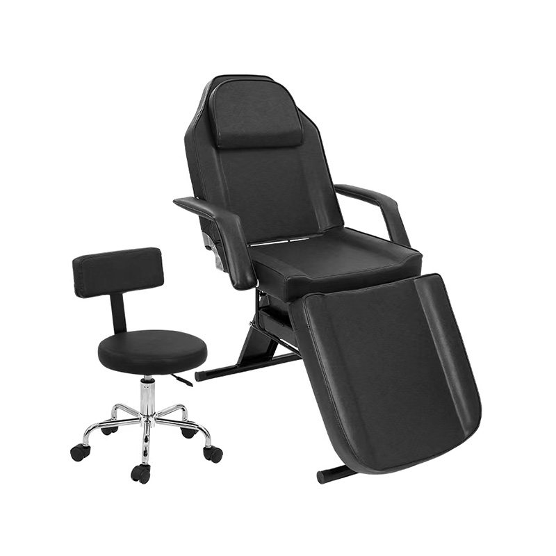 HZ009BKD / HZ009PKD / HZ009WD Scaun salon de masaj pentru tatuaje pat estetician cu scaun de salon