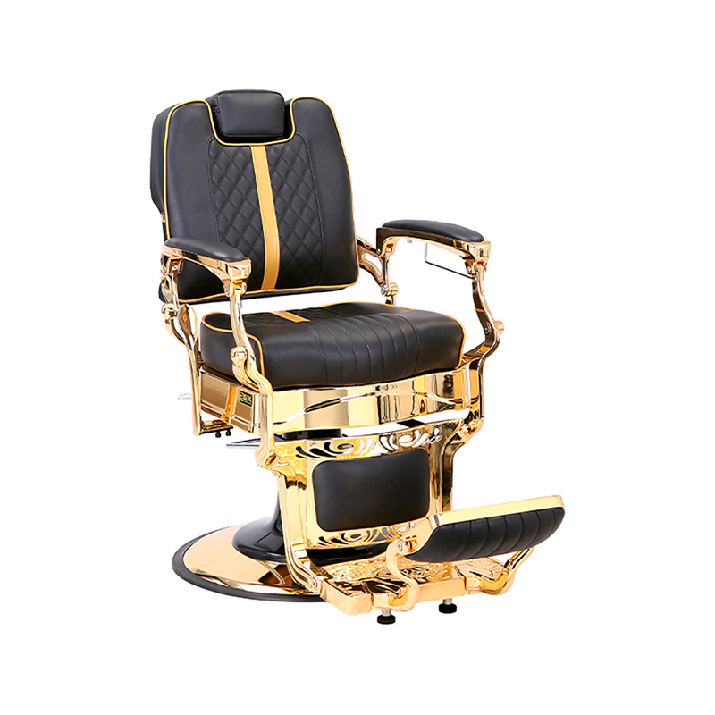 HZ87104 Scaun de frizer vintage reglabil în stil industrial, cu cadru metalic robust