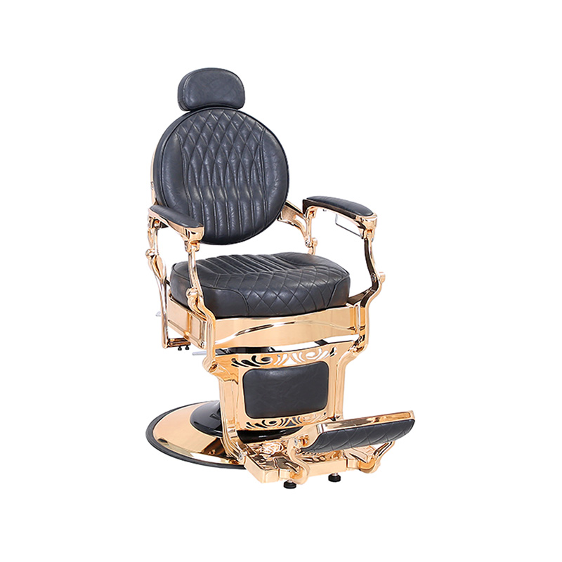 HZHZ8799E Scaun retro pentru coafură în carouri negru