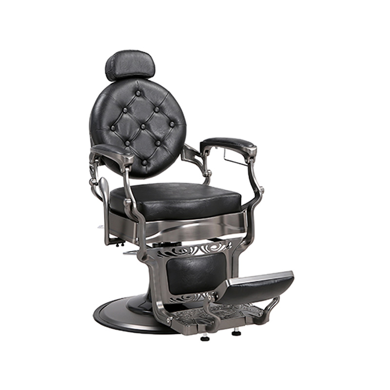 HZ8799Q-H Scaun de coafură retro hidraulic pernă pătrată gri Gun