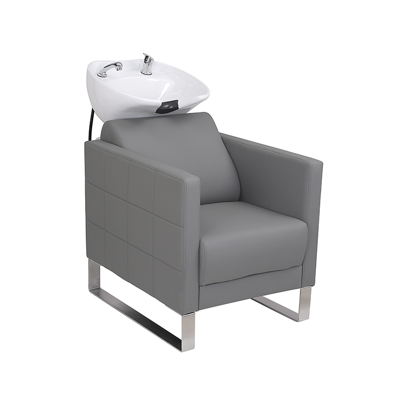 HZ9102 / HZ9102H Bol și scaun din ceramică cu șampon pentru spălare neagră